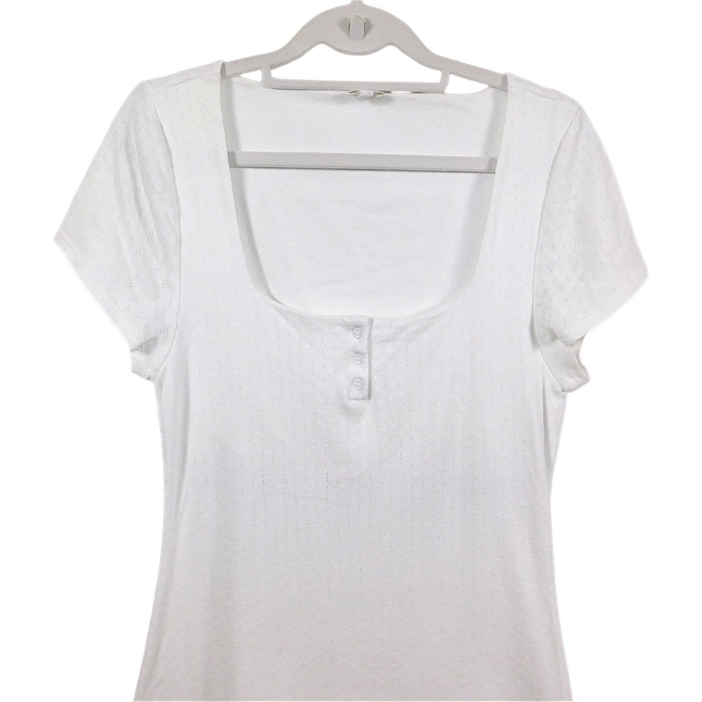 Skin Organic White Cotton Nightdress – Size 2 (Made in Peru) - Picture 2 of 11